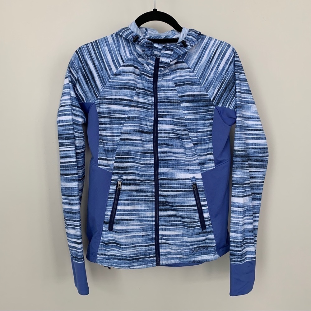 Marmot Blue & White‎ Windbreaker Jacket Size S